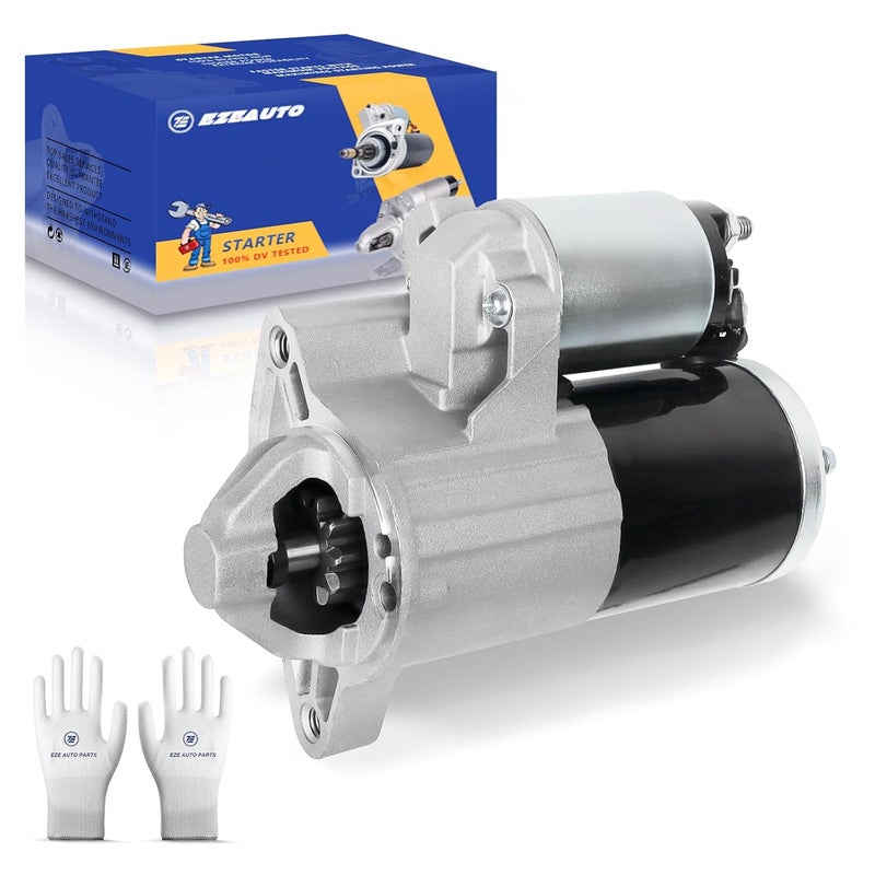 E EZEXPREZE Ezexpreze 17948 New Starter Motor Replacement for 2009-2020 Dodge Durango Ram 1500 2500 3500 4000 Jeep Commander Grand Cherokee 5.7 V8 Engine OE#: 56044736AB 56044736AC R6044736AC M0T20972 M0T23271 - Image 1